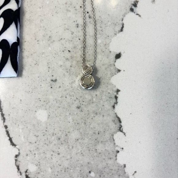 Brighton Infinity Sparkle Necklace and Post Earrings Set Pouch Mother’s Day Gift - Picture 8 of 11